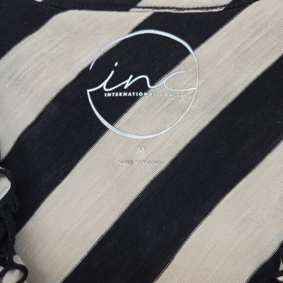 ING Women's Dress Medium M Brown Black Sleeveless Short  Sun Misses Size 8 10 - Picture 4 of 7